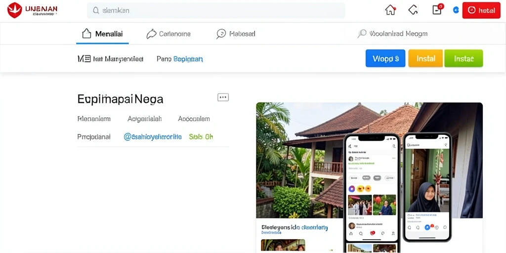 Tampilan awal game yang menarik dan mudah dipahami.