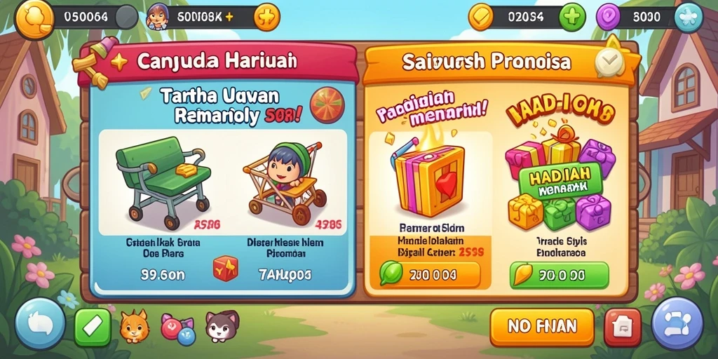 Tangkapan layar menunjukkan tampilan utama permainan PP123.