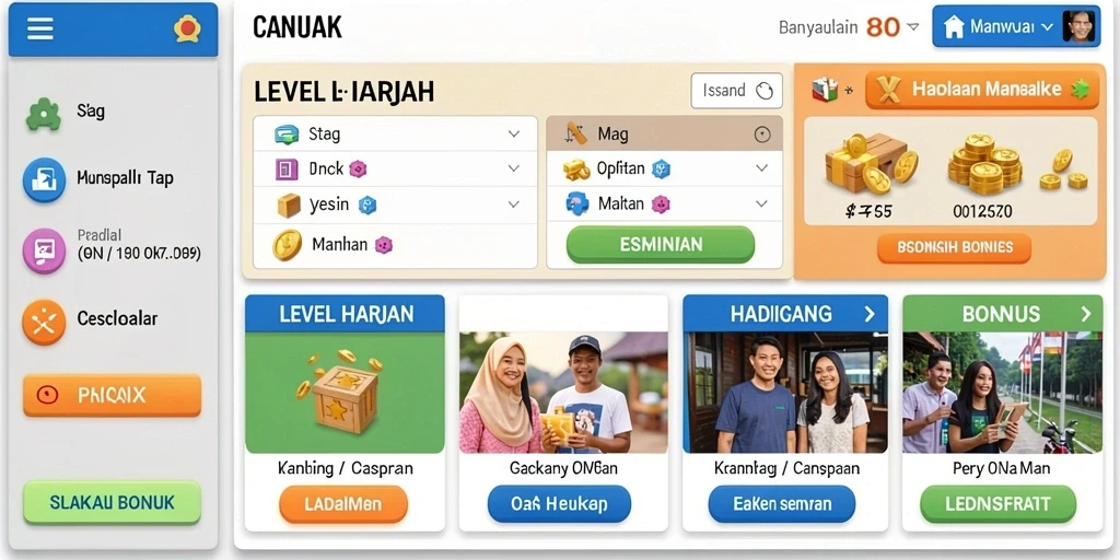 Tampilan grafis yang memukau dan menarik perhatian.