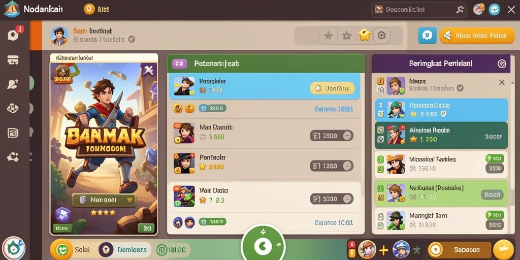 Screenshot menampilkan karakter utama dalam dunia permainan.